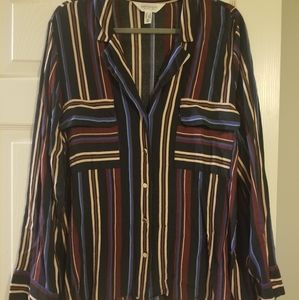 Stripped long sleeve tunic